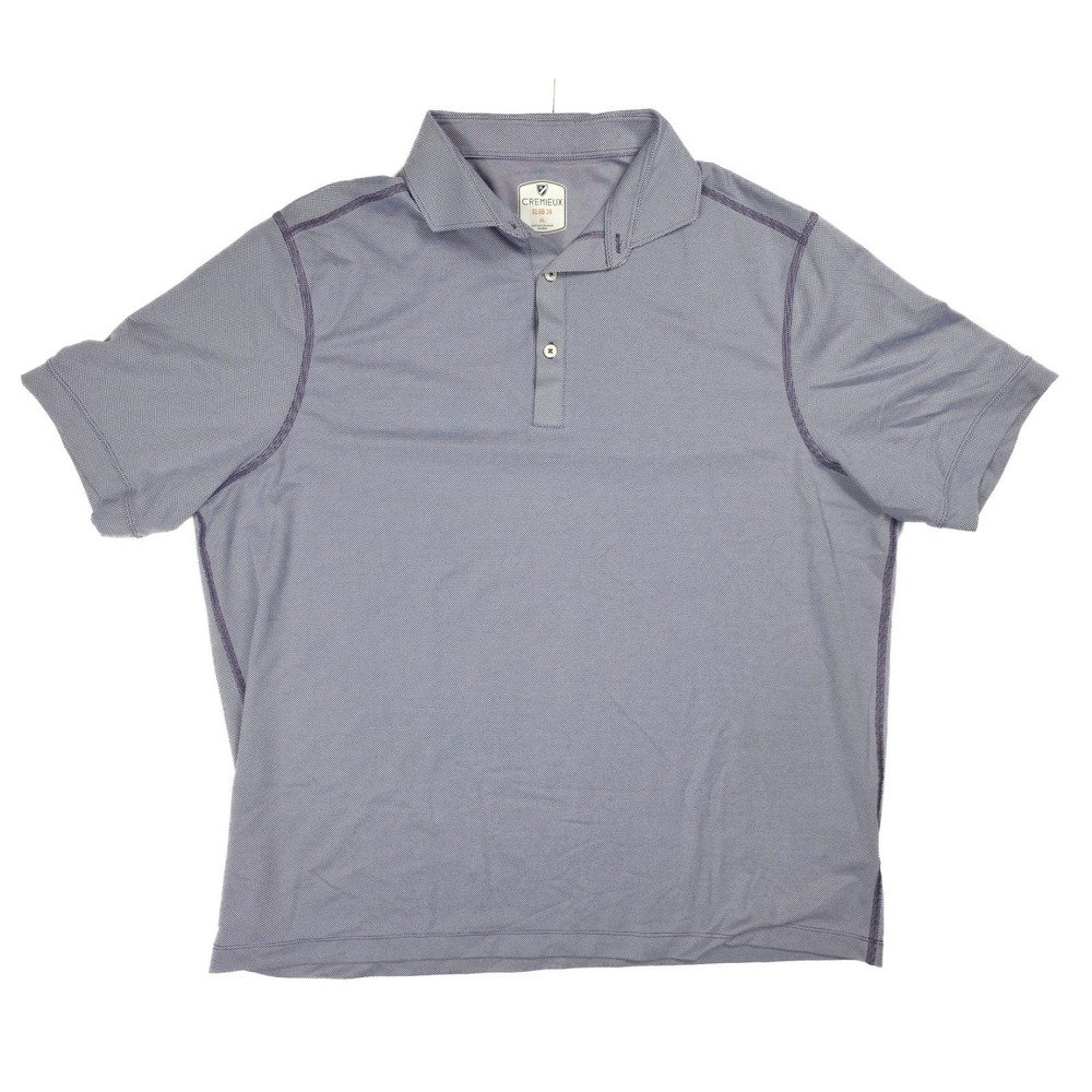 Daniel Cremieux 38‎ Dark Gray Performance 1/4 Button S/S Polo Men's Size XL